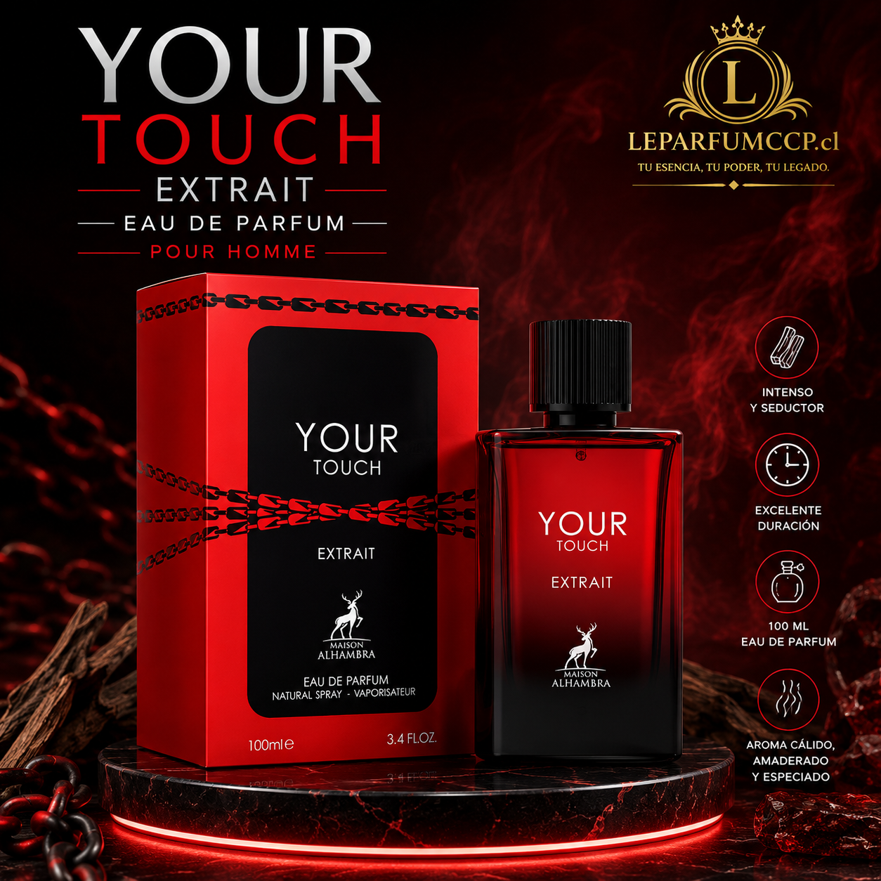Your Touch Extrait Eau de Parfum 100 ml – Maison Alhambra