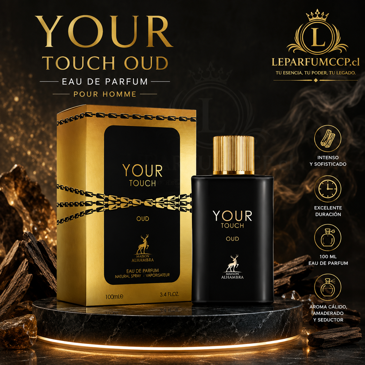 Your Touch Oud Eau de Parfum 100 ml – Maison Alhambra